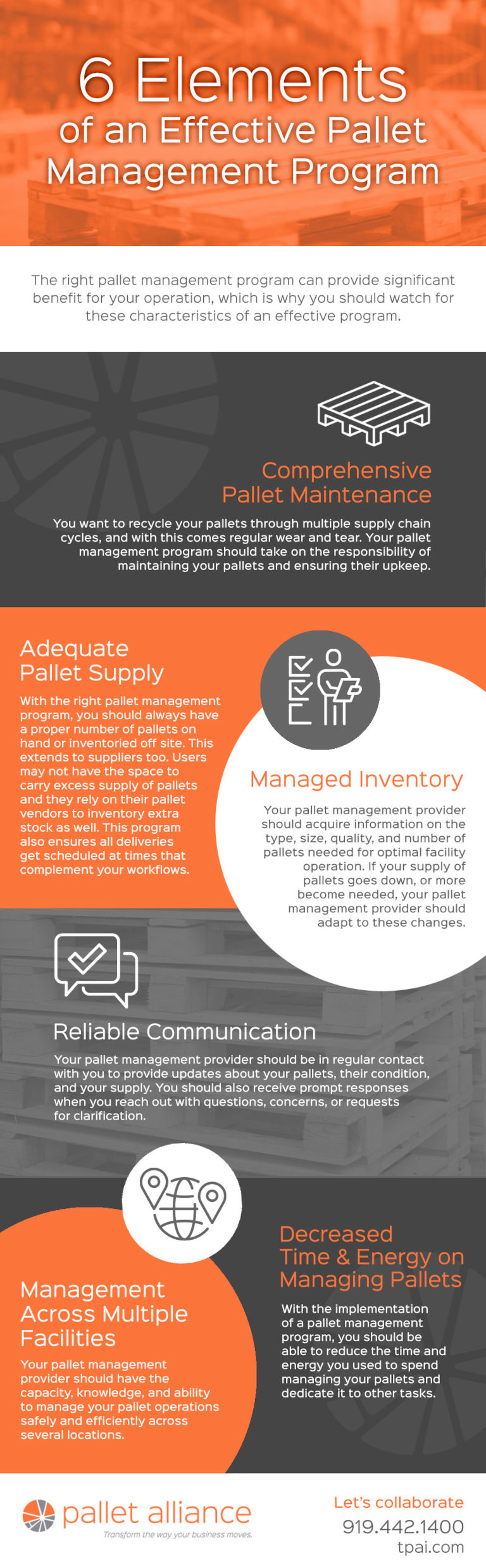6 Elements of an Effective Pallet Management Program [infographic]